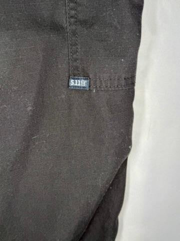 5.11 Tactical Cargo Pants Mens 42x30 Black Ripstop Workwear Utility