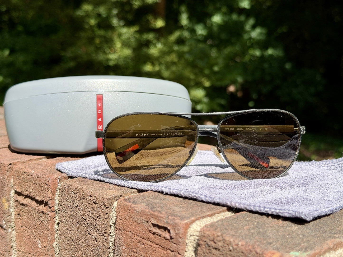 PRADA LINEA ROSSA 510S 7AX5W1 POLARIZED CARBON FIBER W/COA