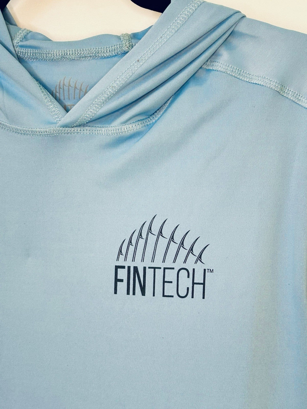 FinTech Sun Defender L/S UV Performance Hoodie - Blue - Men's Large