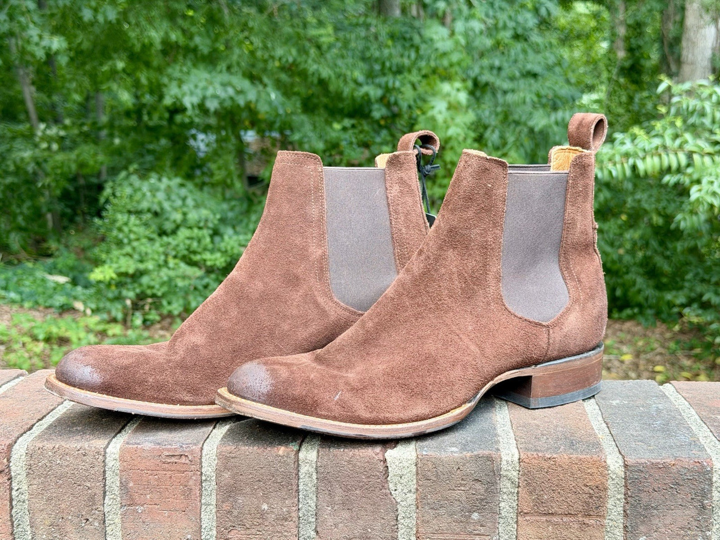 Cody James Black 1978 Franklin Chelsea Boots Mocha Suede Men 12D NWT $245 Retail
