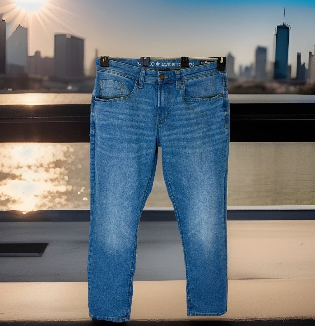 Buffalo David Bitton Men’s Slim Straight Stretch Evan-X Size 33x30 Jeans/Denim