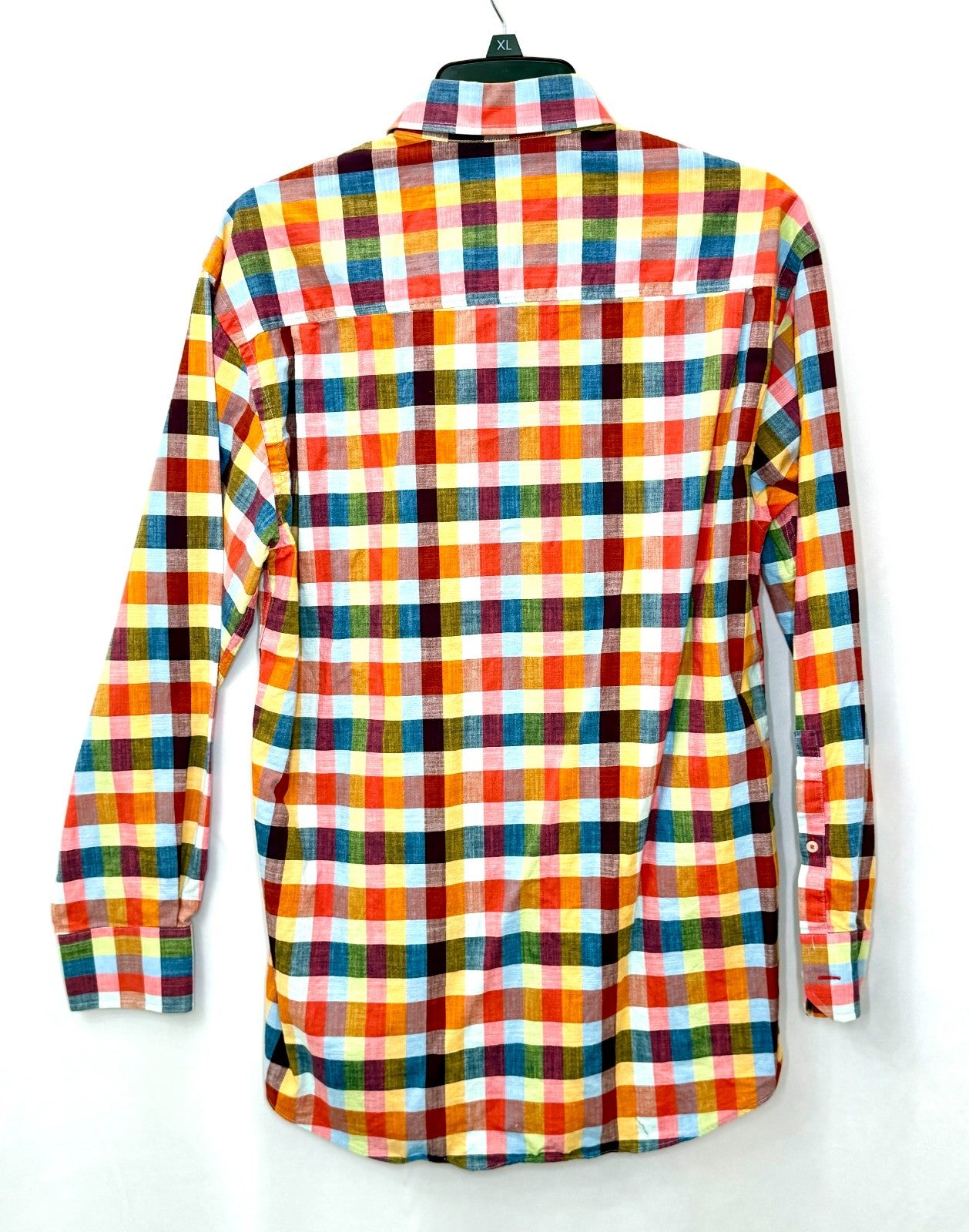 Alan Flusser Men's Small Multicolor Paisley Button Up Shirt Long Sleeve Cotton