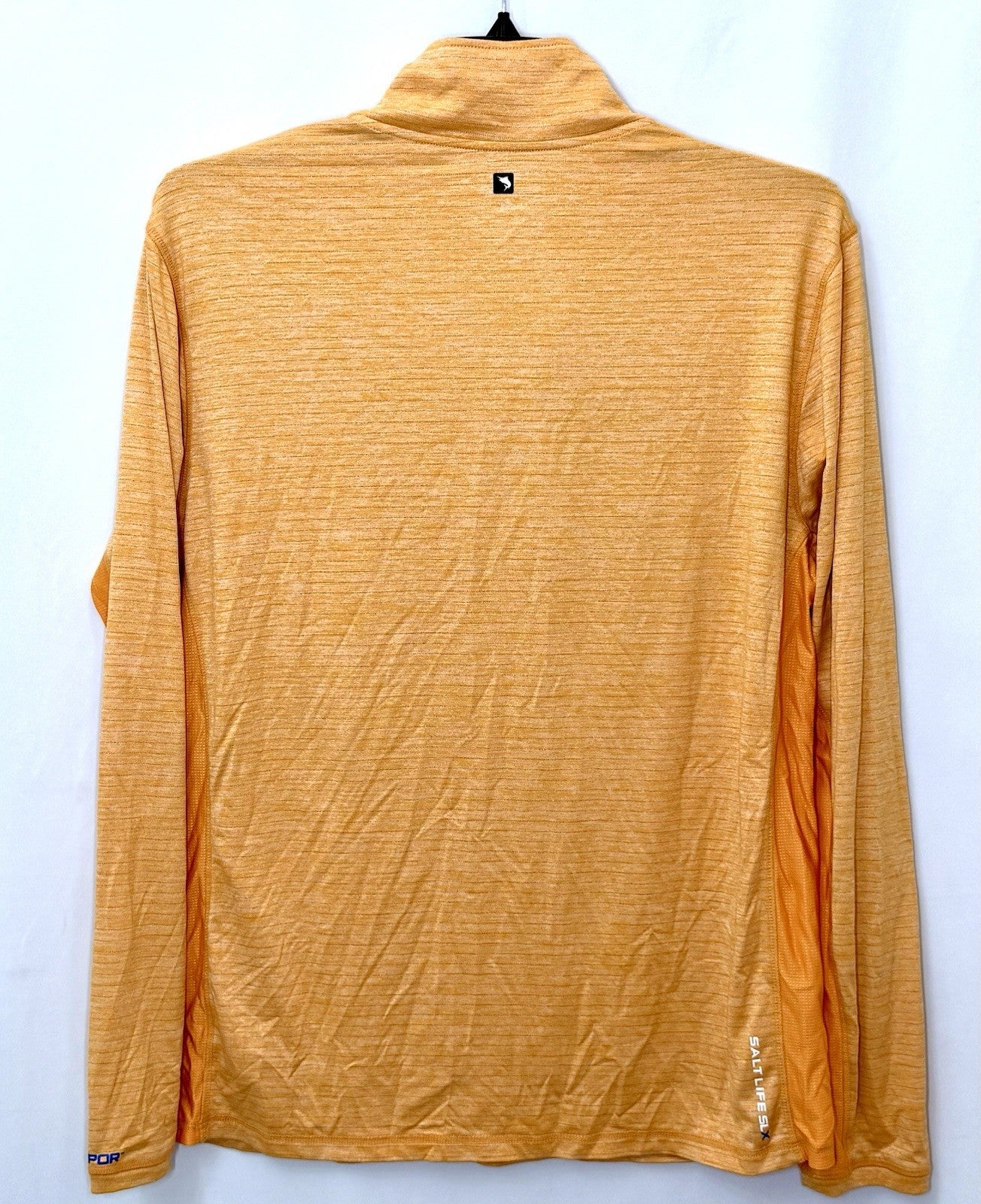 Salt Life Performance SLX Uvapor 1/4 Zip Pullover Orange Size L (Missing Zipper)