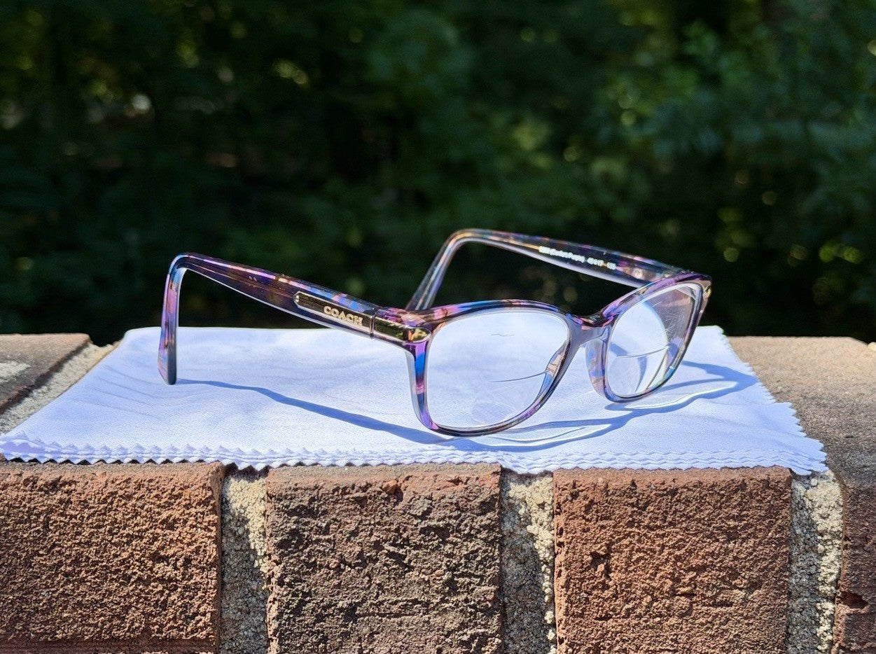 Coach HC6065 5288 Confetti Purple Women's Glasses Frame 49-17-135 Rx-Able