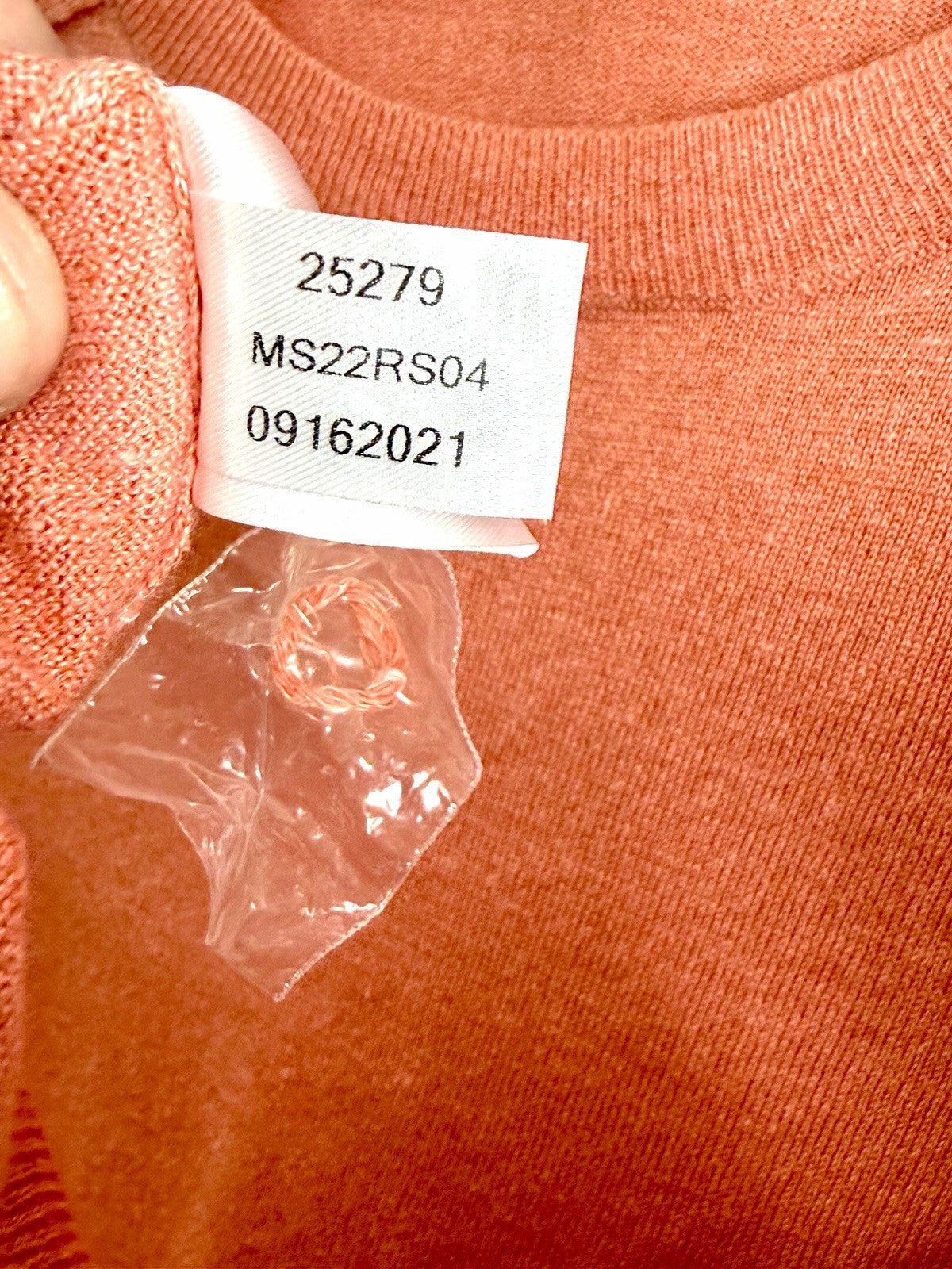 PETER MILLAR COLLECTION Men's L Crewneck Sweater Coral/Orange Luxury NWOT