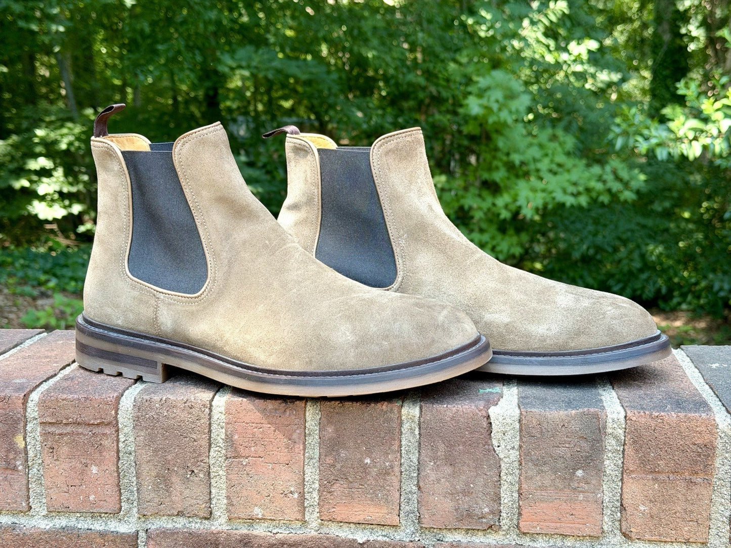 Magnanni Boots Mens Size 13 Brown Suede Chelsea Ankle Dress Casual Made Spain