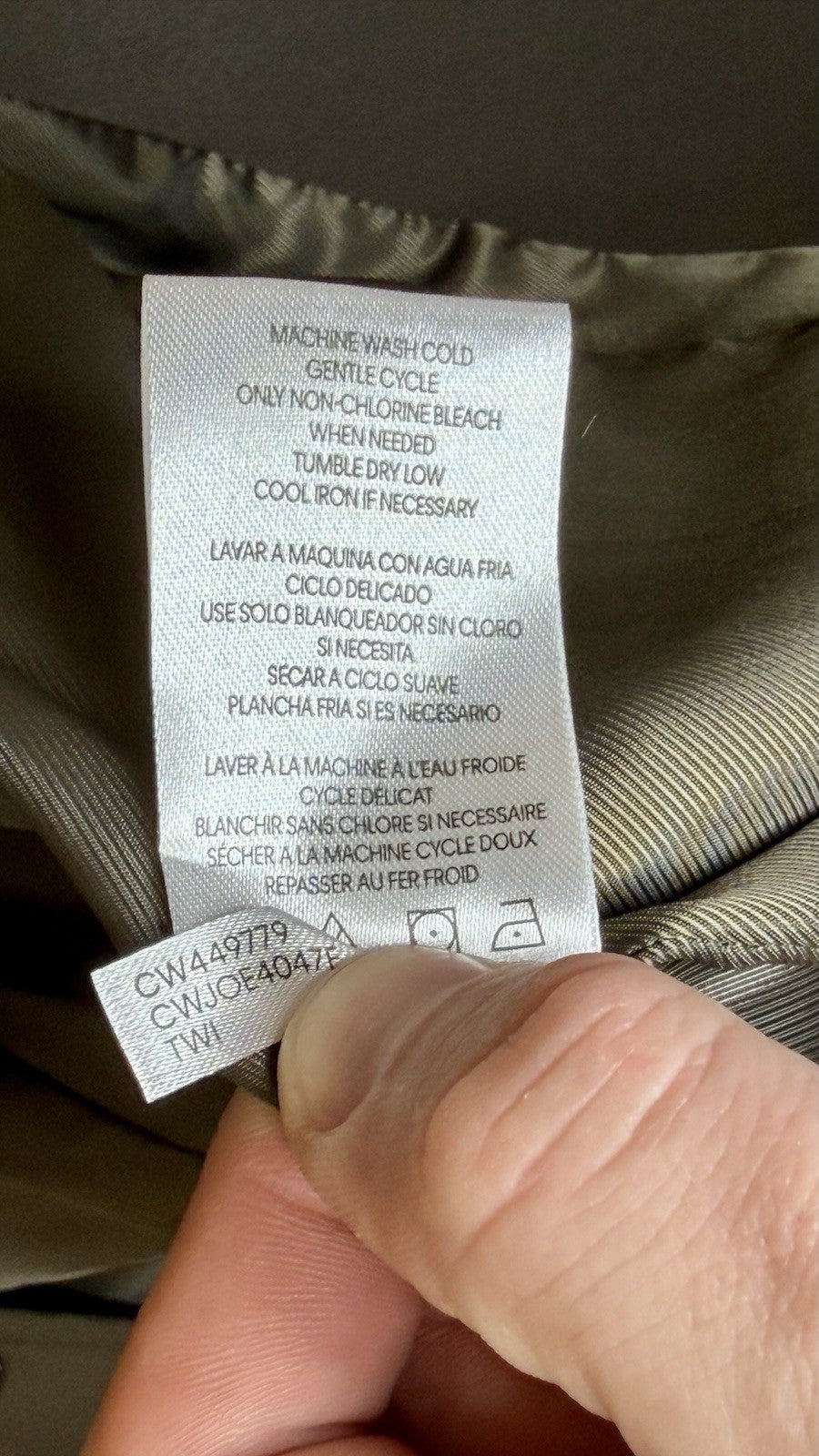 Calvin Klein Womens Trench Coat Removable Hood Size Large Color Twig (Worn Once)
