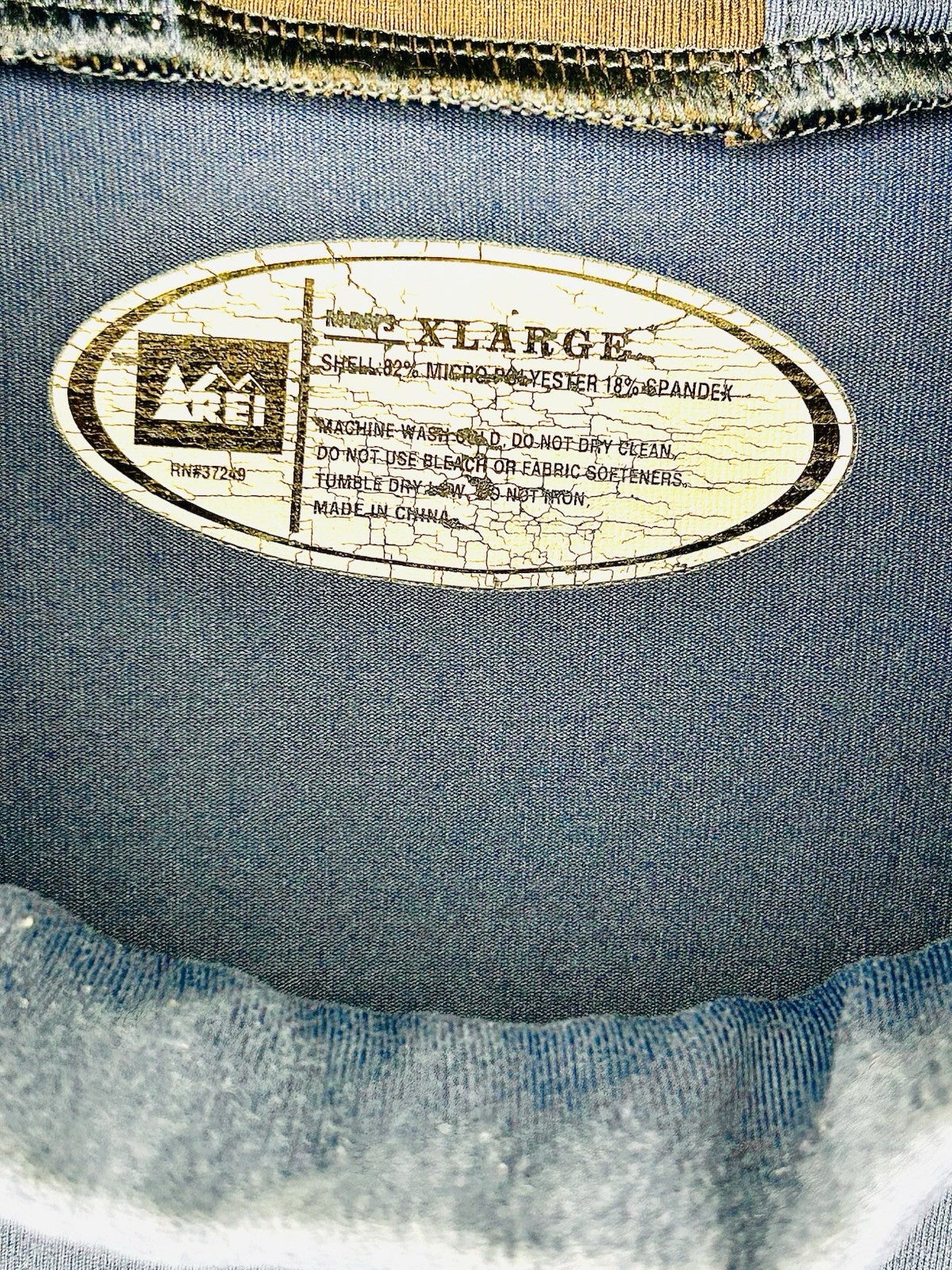 REI Co Op Mens XL Blue Lightweight Outdoor Stretch Pullover Blue