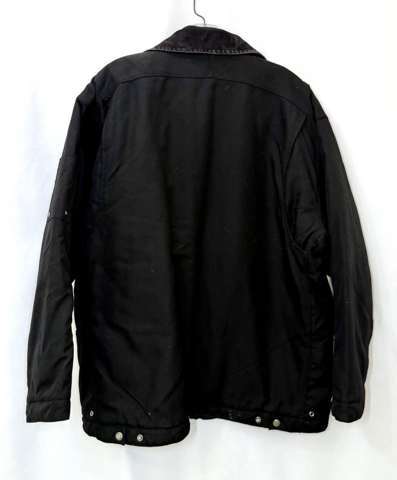 Vintage Cabelas Outdoor Gear Jacket Mens L Black Nylon Quilted Insulated Work