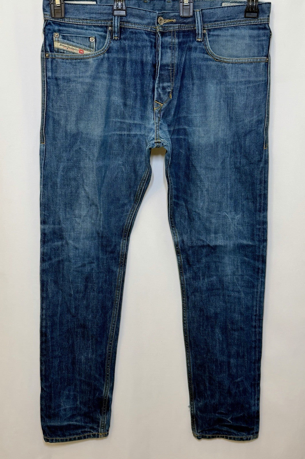 Diesel Jeans Tepphar Slim Carrot Dark Button Fly Skinny Jeans Men's 34x32