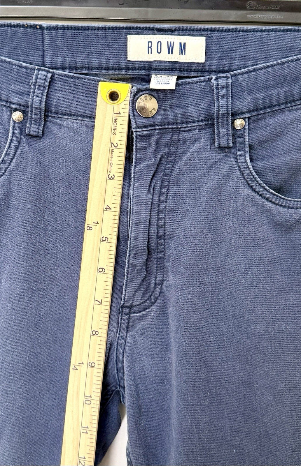 ROWM Blue Wash Denim Jeans Men’s Size 34x30 Slim Straight Leg Jeans
