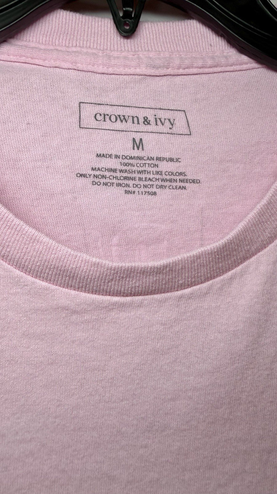 Crown & Ivy Women's Graphic Tee “Boat Drinks” Mauve Color Size Medium