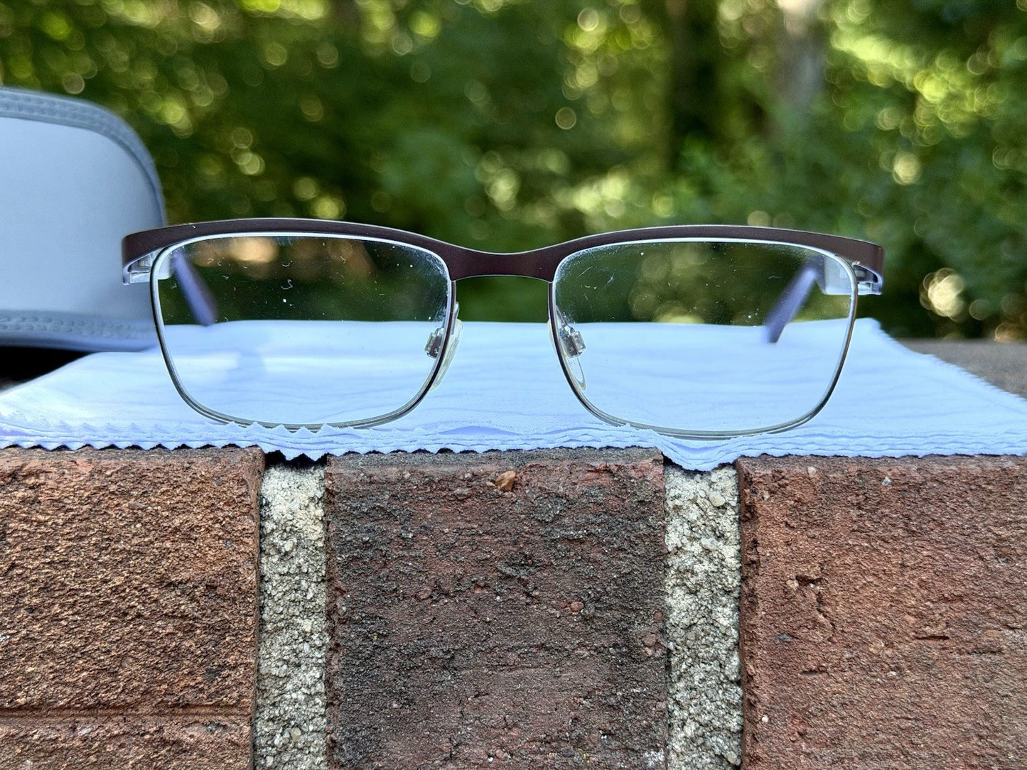 Emporio Armani EA 1057 3161 Matte Brown Gunmetal Eyeglasses Frame 52-17 140 Men