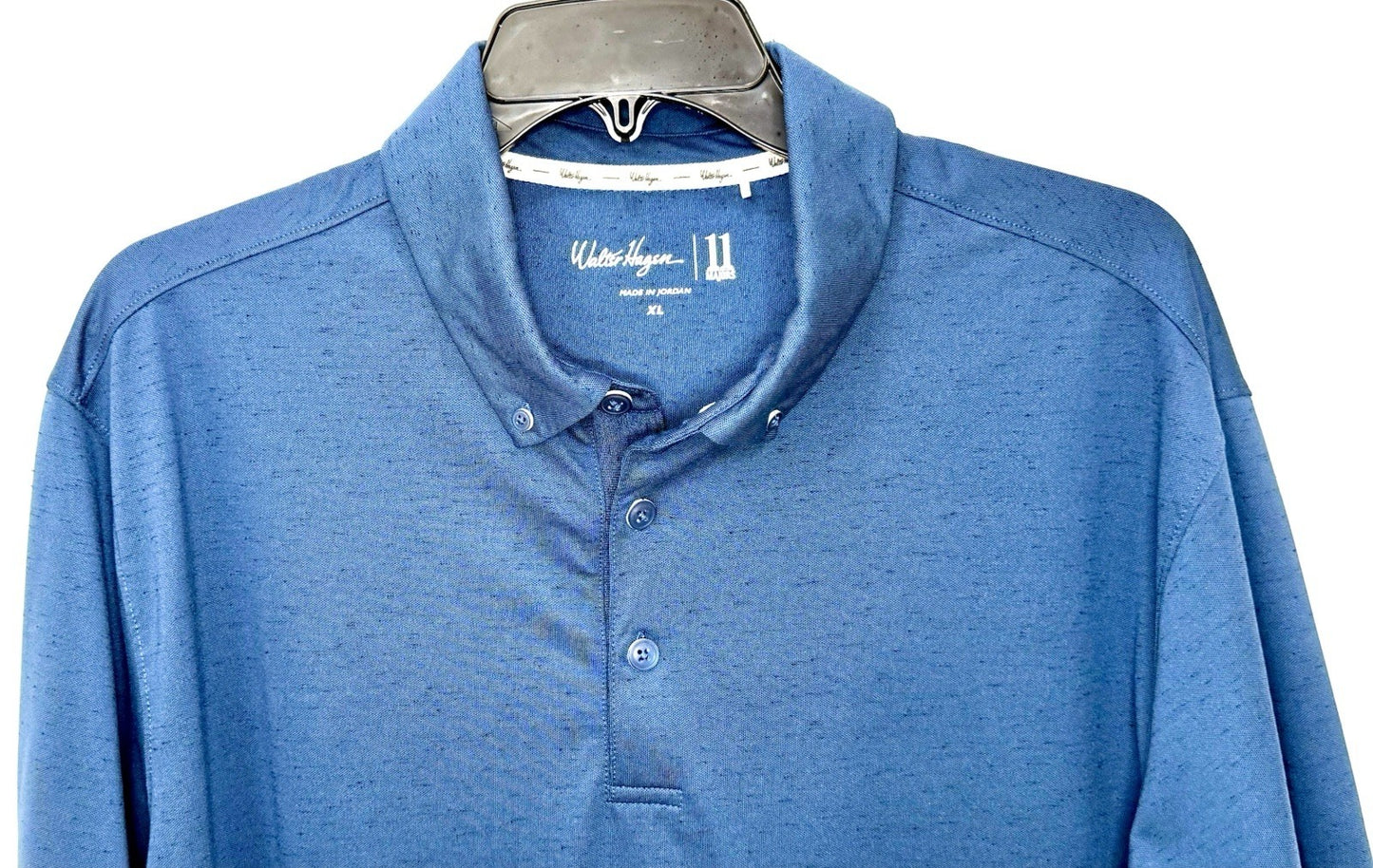 Walter Hagen 11 Majors Short Sleeve Polo Golf Shirt, Size M, Men's Heather Gray