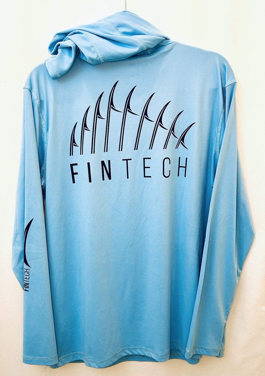 FinTech Sun Defender L/S UV Performance Hoodie - Blue - Men's Large