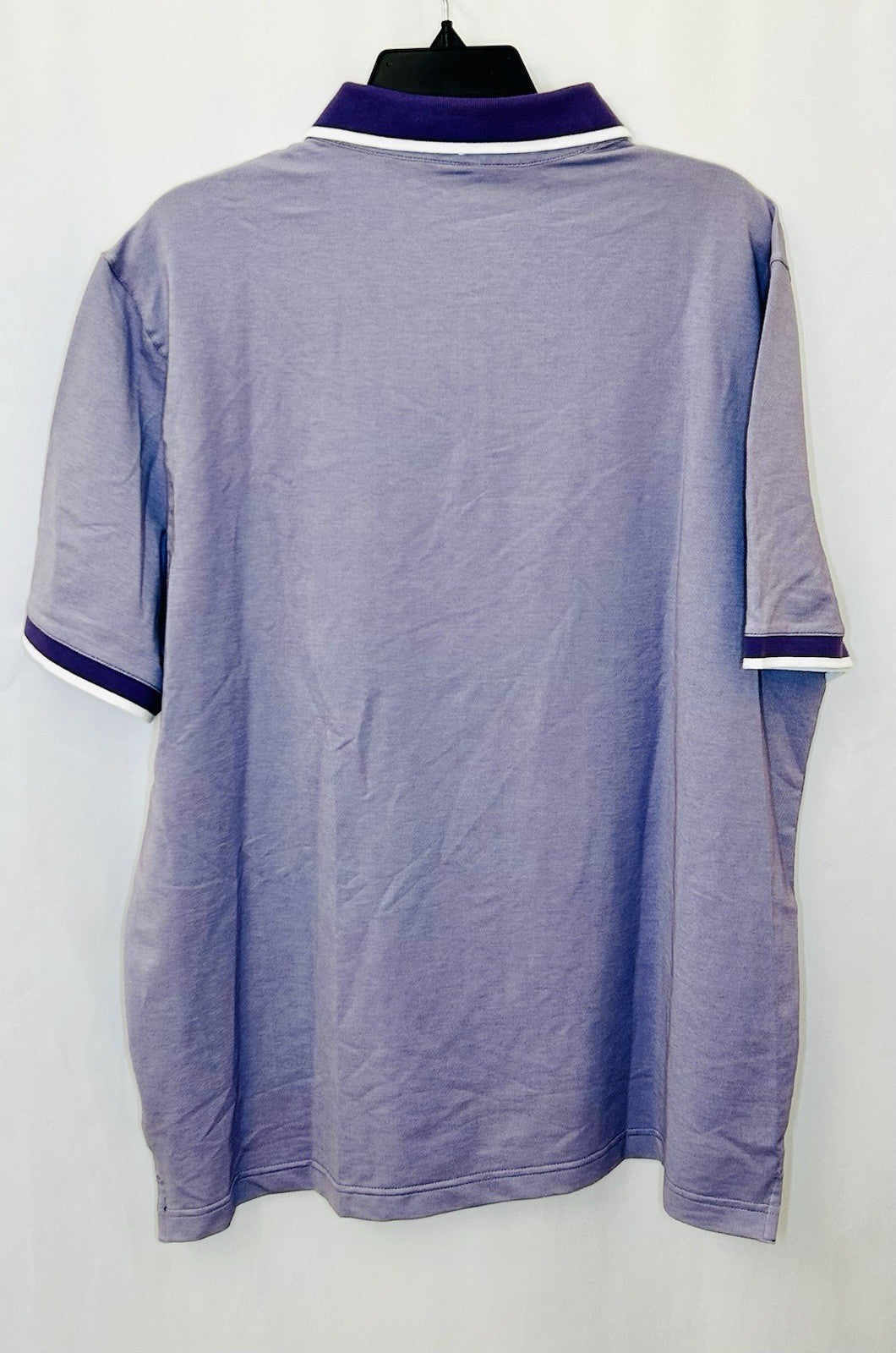 NWT!!! Michael Strahan Mens Polo Shirt Size Large Light Purple Cotton Blend B16