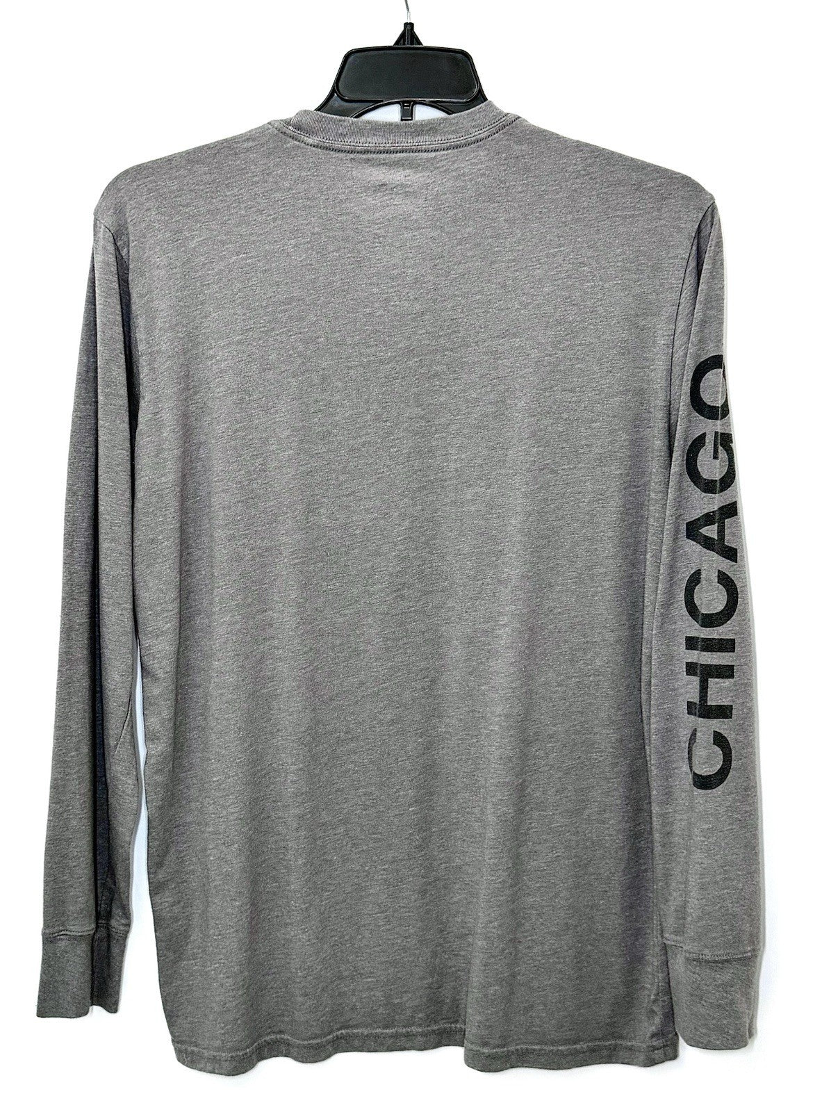 THE NORTH FACE Never Stop Exploring CHICAGO Grey L/S Graphic Tee Size Large RARE