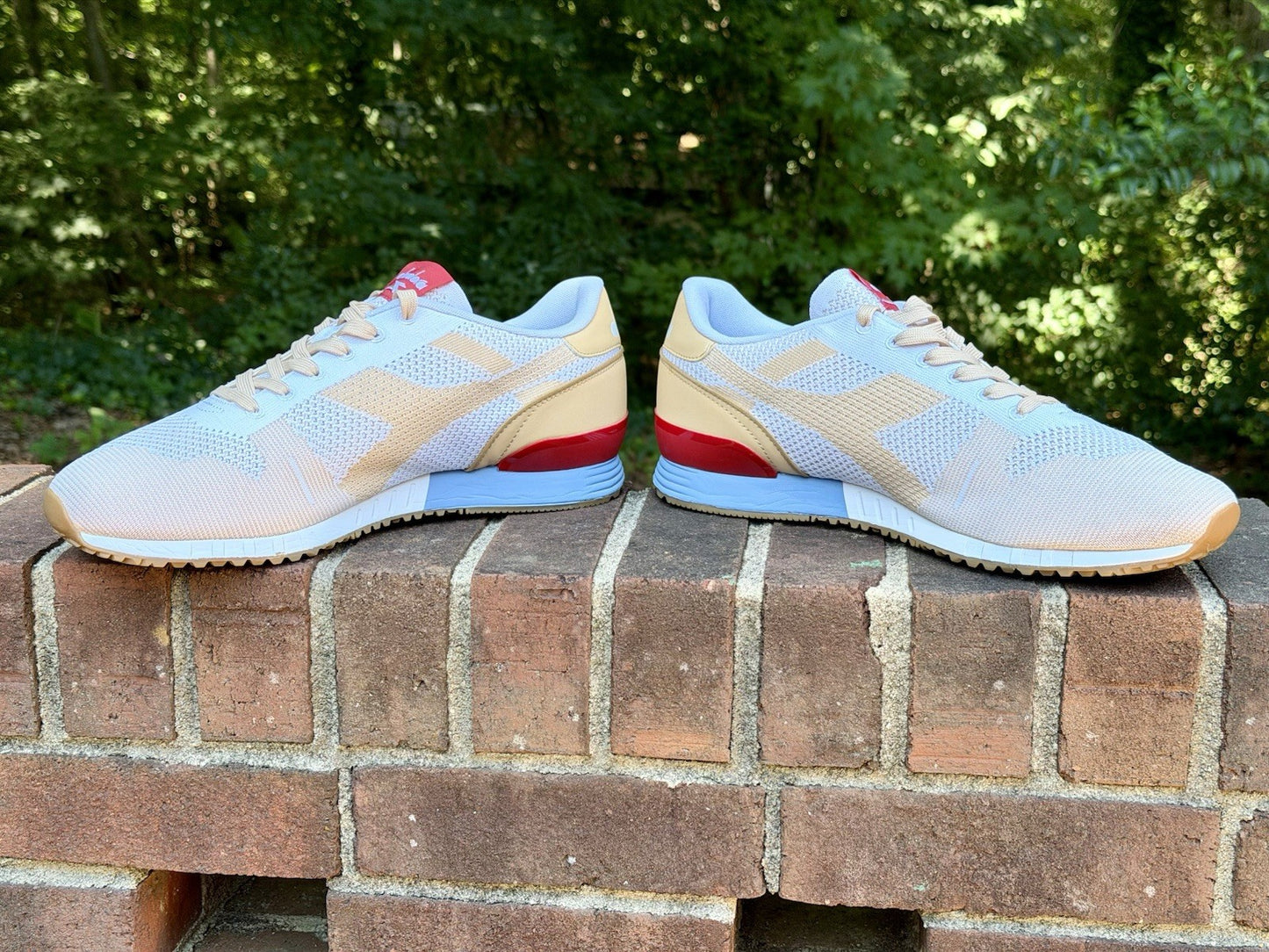Diadora Titan Weave White Sheepskin Men’s Size 11.5 Retro Running Shoes 171829