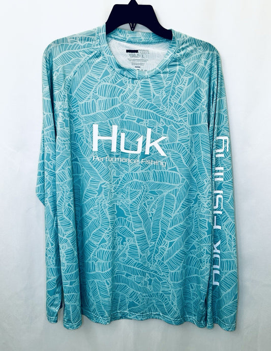 HUK Men's Pursuit Series UV Fishing Shirt Mens Large / Worn Once!!
