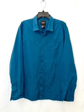 5.11 Tactical Shirt Mens Large Blue Long Sleeve Snap Button Casual Outdoor