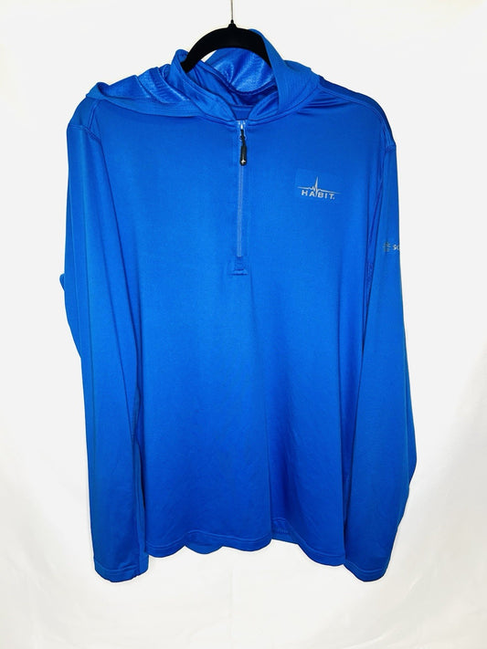 HABIT Outdoors Men’s Blue Hoodie BLUE SZ Medium