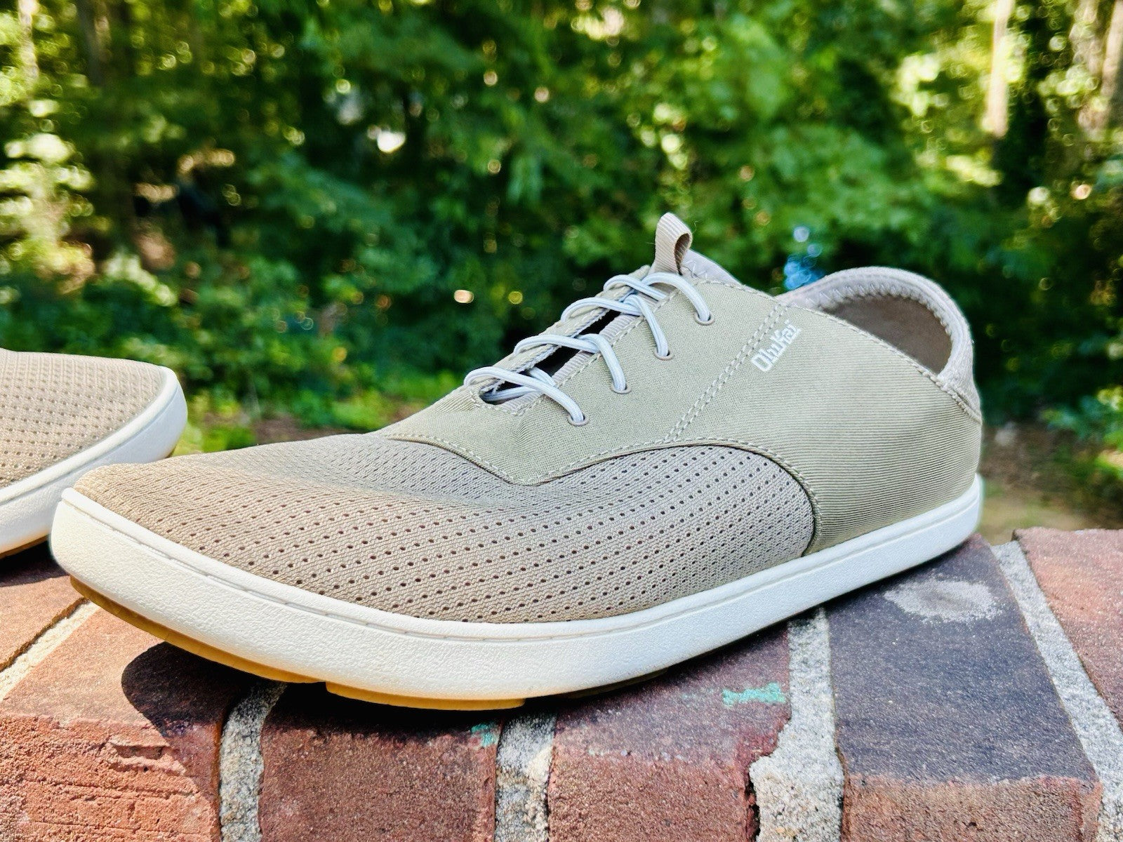 OluKai Nohea Moku Men's Size 12 Boat Shoes Slip On Drop Heel | Clay & Tapa