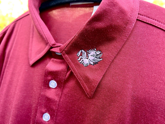 Carolina Gamecocks Burgundy Winner Mate Sportsman Lightweight Polo