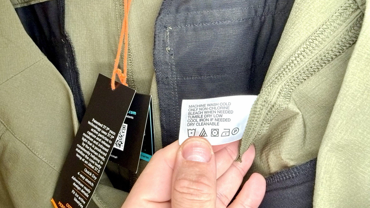 NWT Orvis Womens Hiking Outdoor Slim Pants Sz 20 Green Nylon/Spandex Blend Solid