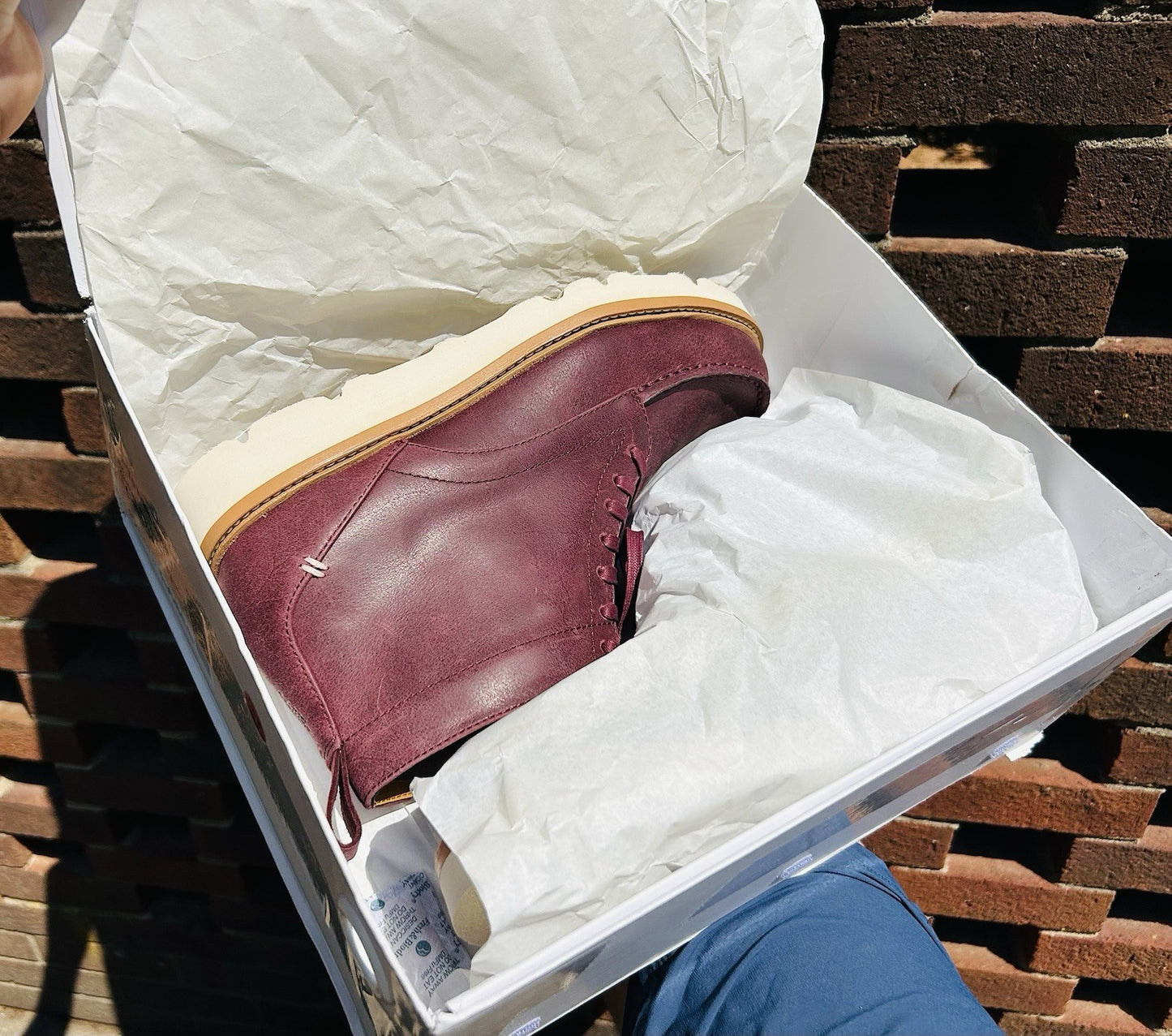 Label Go-To Moc Boot | Burgundy/Cloud Cream | Size M11 & W12.5