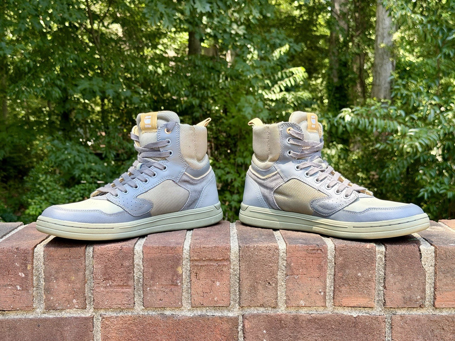 G-Star RAW Mimemis Mid Mens 11 Blue Grey Sneakers High Top Shoes 44 EU