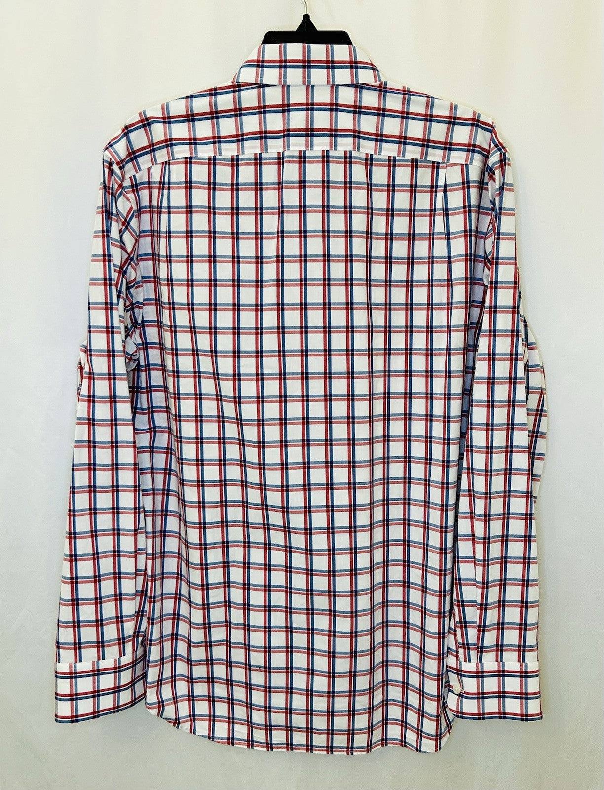 J.Crew Flex Wrinkle Free / Red/Blue Checkered Button Up / Men’s Large 16-16 1/2