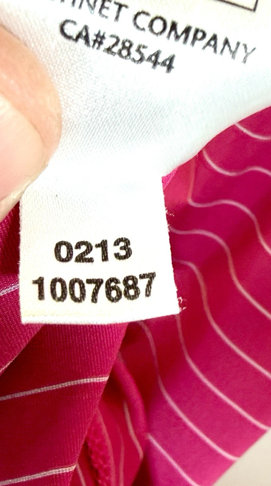 FootJoy Mens Golf Polo Shirt Pink White Striped Stretch Embroidered Top Tall L