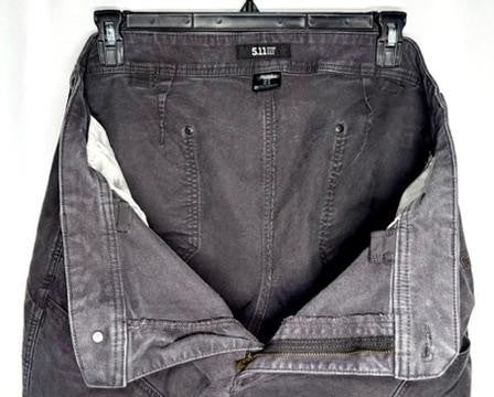 5.11 Tactical Mens Pants 42x30 Gray Canvas Utility Cargo Workwear Outdoor