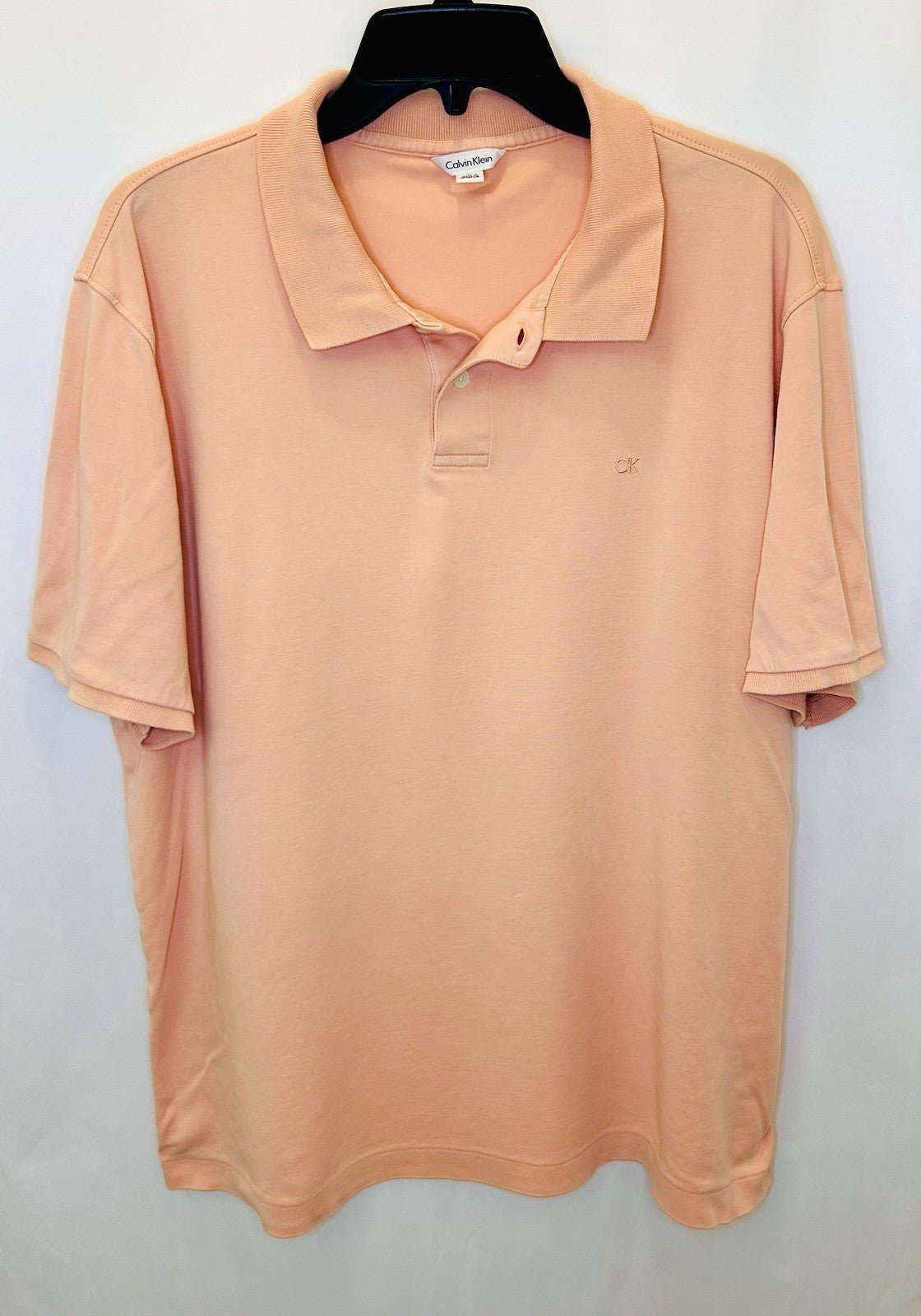 Calvin Klein Liquid Touch Golf Polo Shirt Men's L Large Short Sleeve Cotton