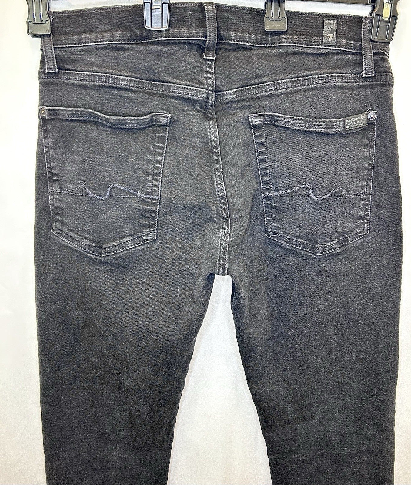 7 For All Mankind Women’s Jeans Skinny Leg Black Size 34