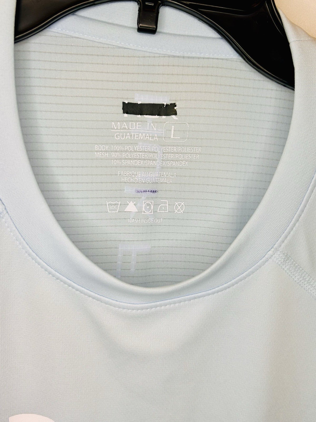 HUK Performance Logo Raglan Long-sleeved Shirt Large / Light Blue /SPF AND SOFT