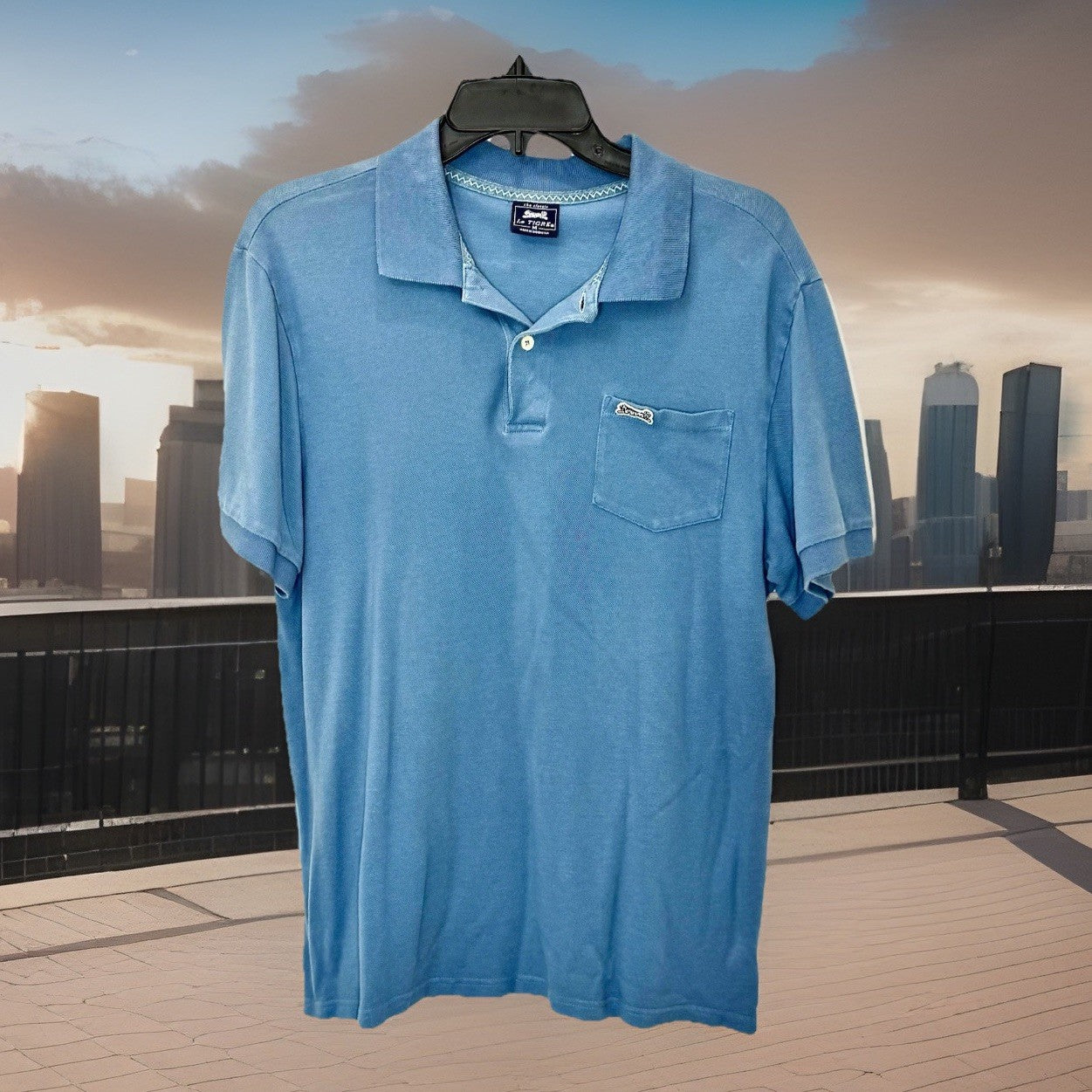 Le Tigre Turquoise Shirt Pink Tiger Size Large The Classic Polo