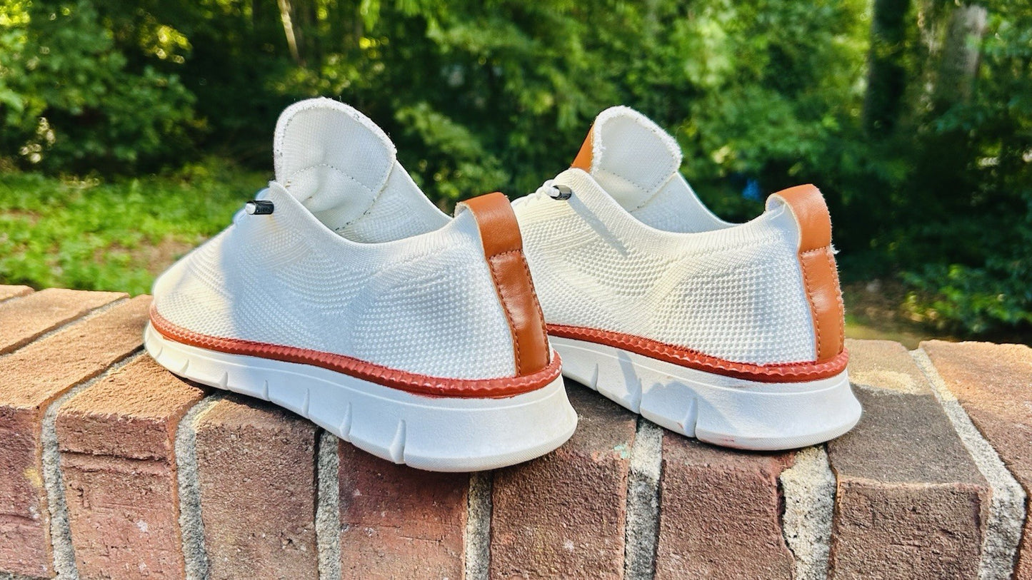 Unbranded Size US 12 / EU 45 Casual Walking Shoes Light Breathable / White Mesh