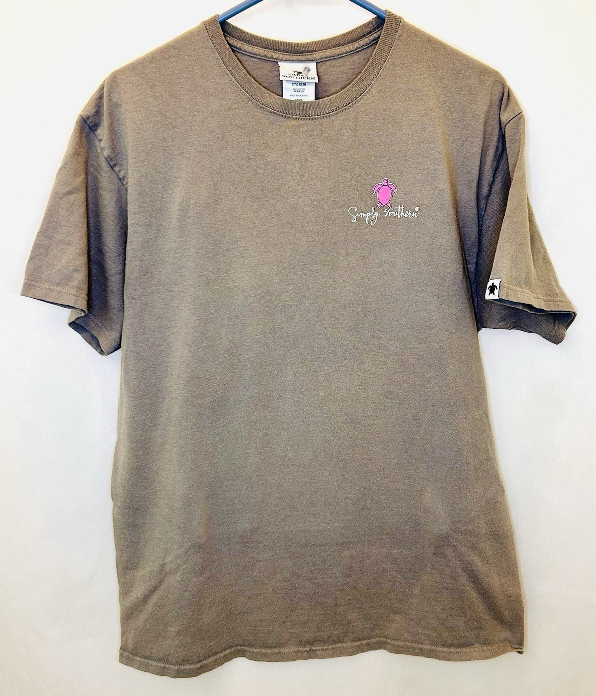 Simply Southern T-Shirt / Women’s Large / Light Brown / Teacher Turtle