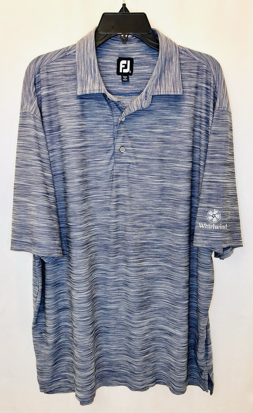 FOOTJOY / FJ Gray Heathered Performance Tour Golf Polo / Men’s XL / Whirlwind