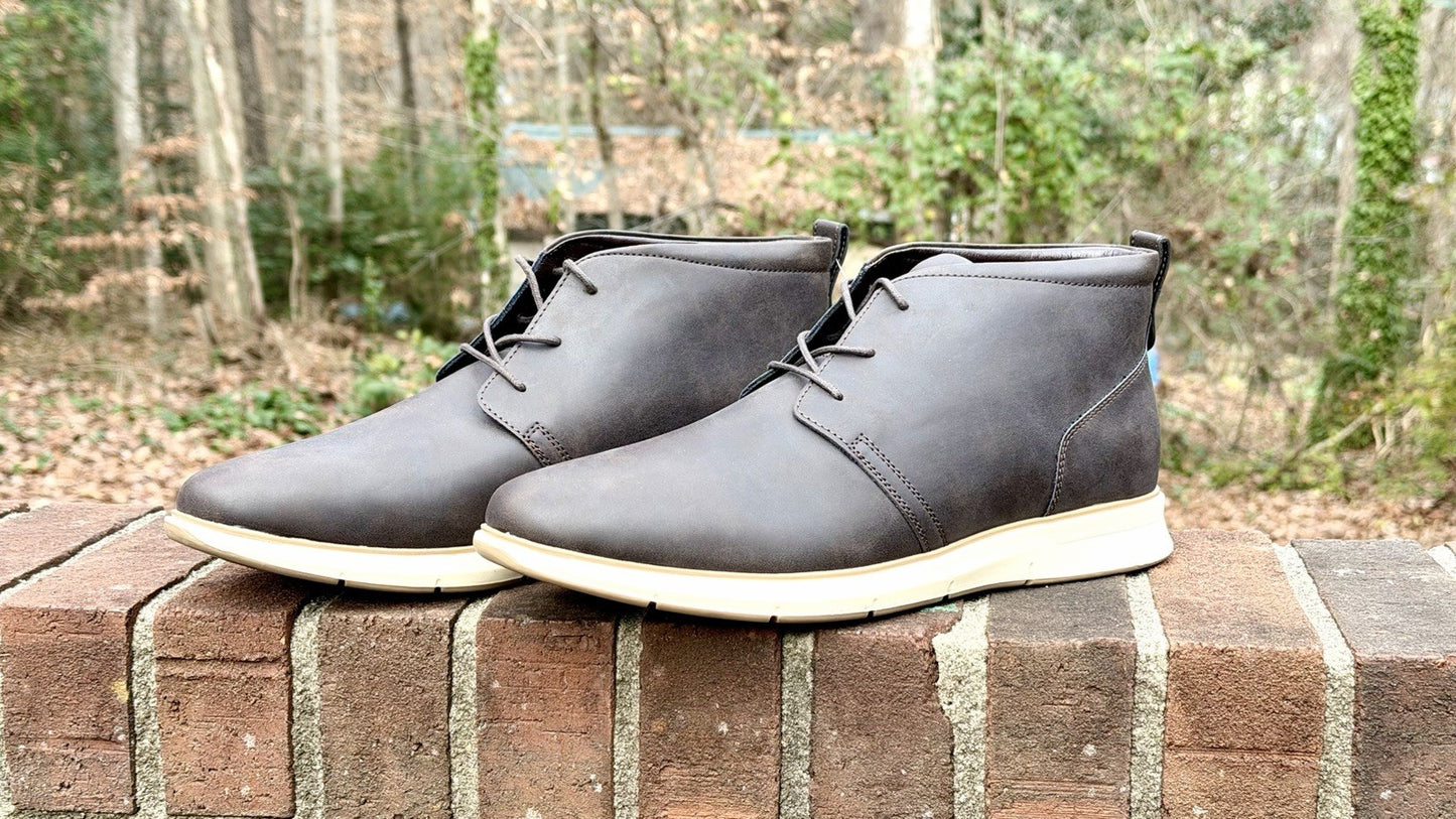 St. John's Bay Brown Leather Chukka Ankle Boots Men's 12 M New W/ Tag-$90 Retail