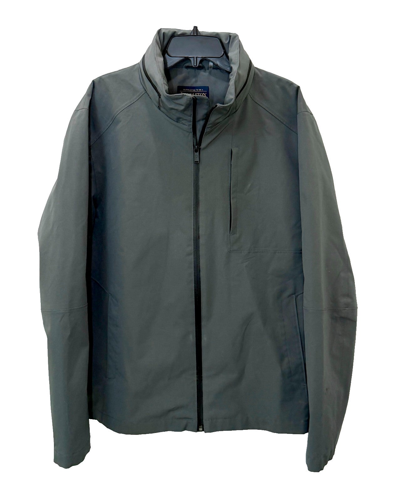 Pendleton Men's XL Gray Lightweight Full Zip Seam Seal Hooded Softshell Jacket