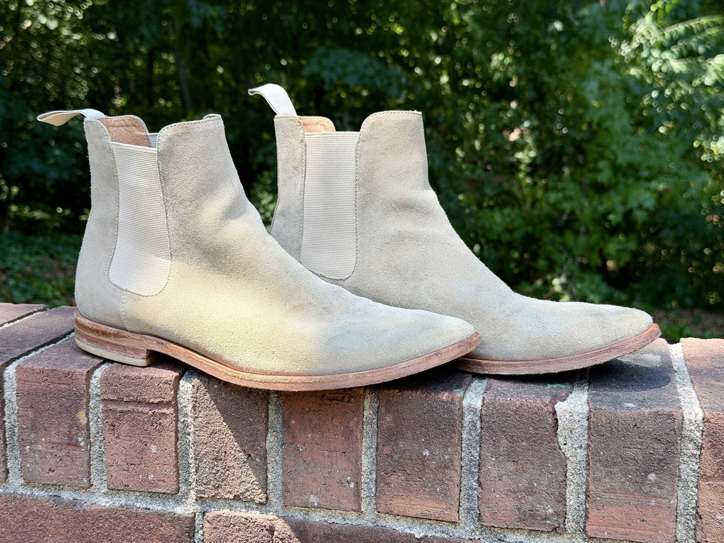 New Republic By Mark McNairy - Chelsea Boot - Men’s Size 12/45.5 EU - Tan Suede