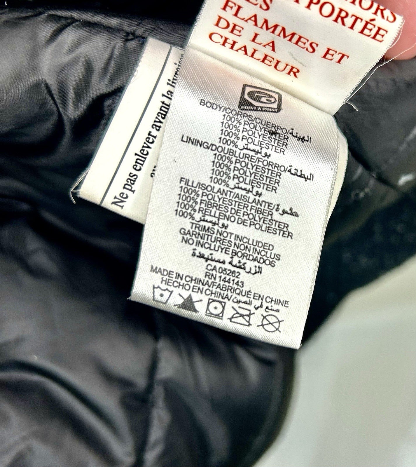 Point Zero Canadian Black/Blue Hooded Jacket Size Men’s Large