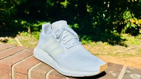 Adidas Men's Sneakers Size 12 Swift Run Triple White Athletic Casual Shoes