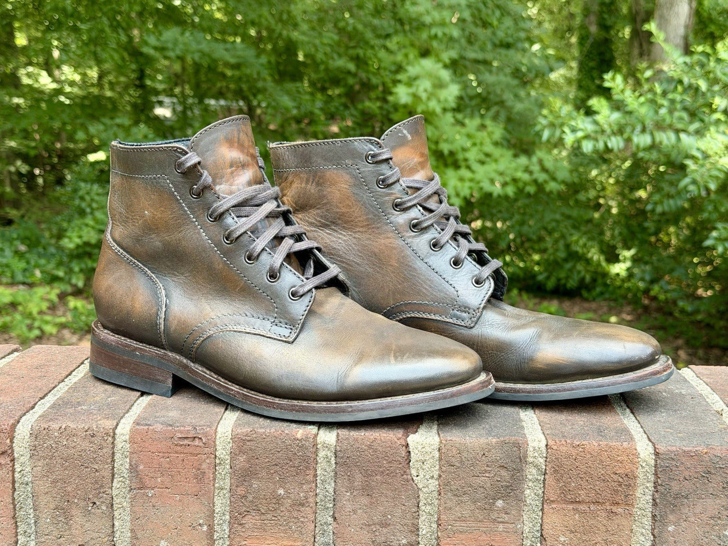 Thursday Boot Co President Anejo Leather Plain Toe Boots Men's Size 10.5 US