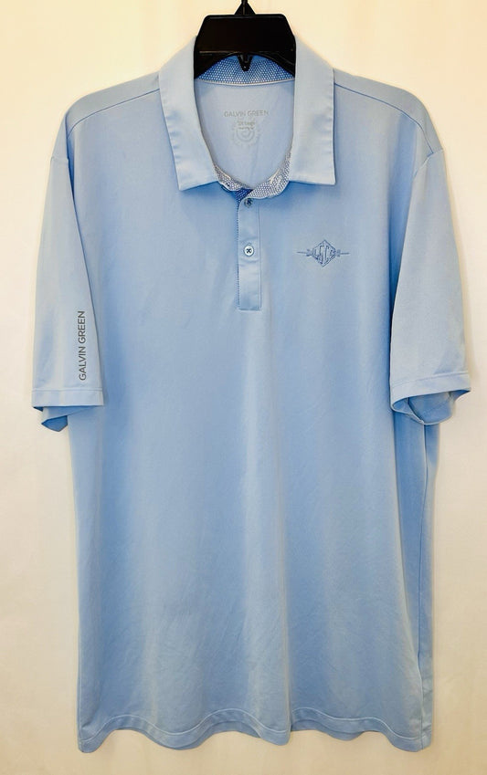 Galvin Green Golf Polo Shirt Light Blue Size XXL / Baby Blue / Stretchy