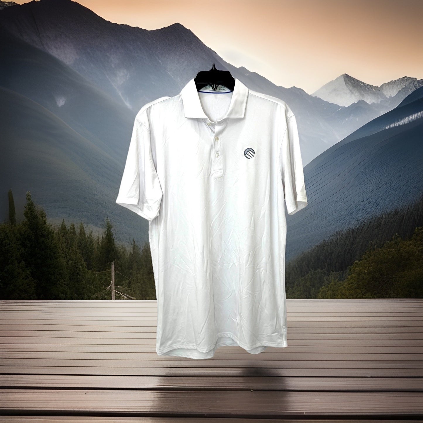 Holderness & Bourne Men's Large L Tailored Fit /Anderson Polyester Stretch Polo
