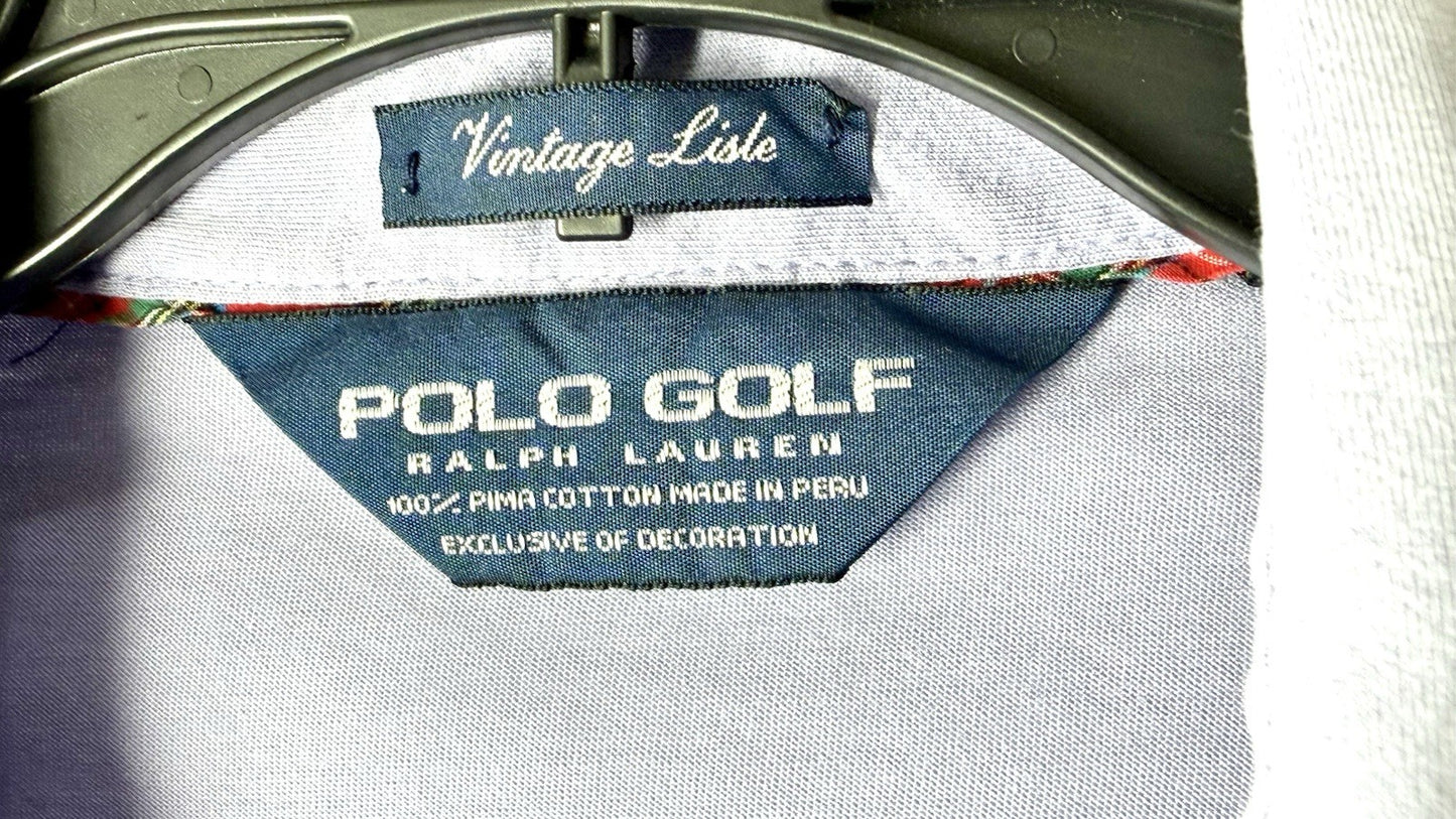 Polo Golf Ralph Lauren Lilac Polo Shirt Peru Pima Cotton Men’s Large