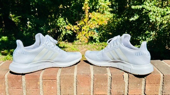 Adidas Men's Sneakers Size 12 Swift Run Triple White Athletic Casual Shoes